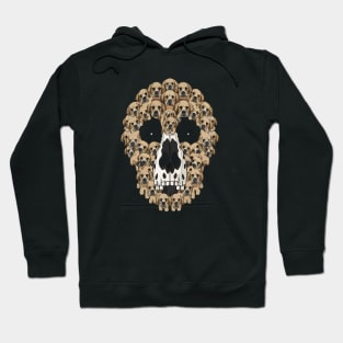 Golden Dog Retriever Skull Puppy Design Cool Dog Lovers Hoodie